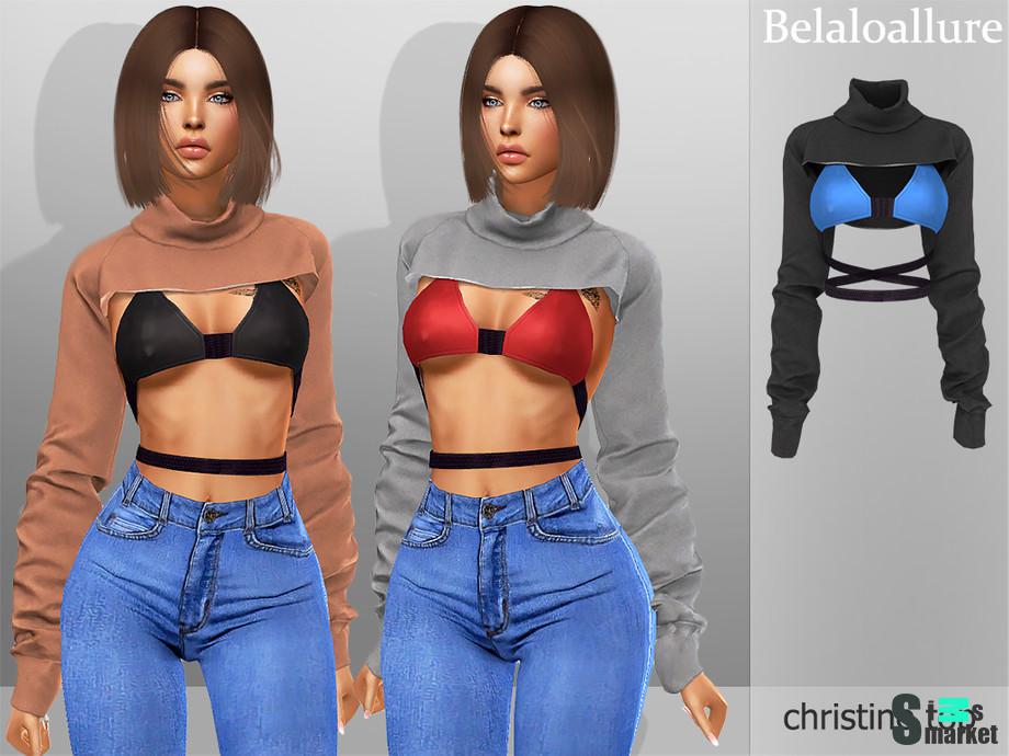 Топ christine by belal1997  для Симс 4. Скачать мод