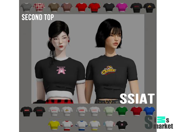 Топ clothes 2 by  sims4ssiat для Симс 4. Скачать мод