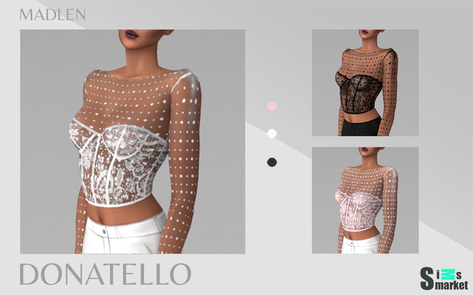 Топ "Donatello Corset" для Симс 4. Скачать мод