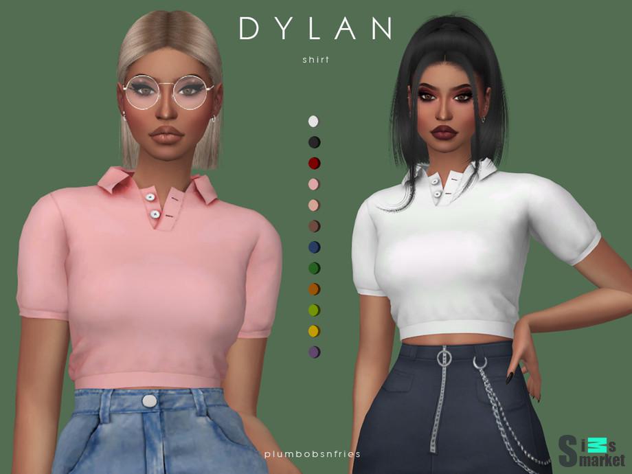 Топ DYLAN by Plumbobs n Fries для Симс 4. Скачать мод