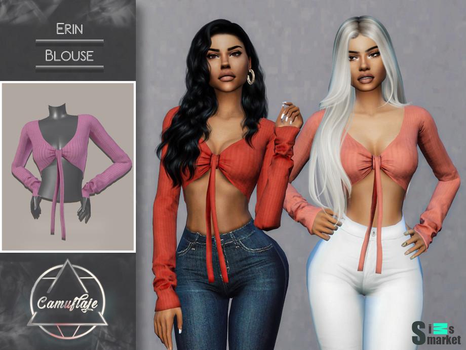 Топ Erin by Camuflaje для Симс 4. Скачать мод