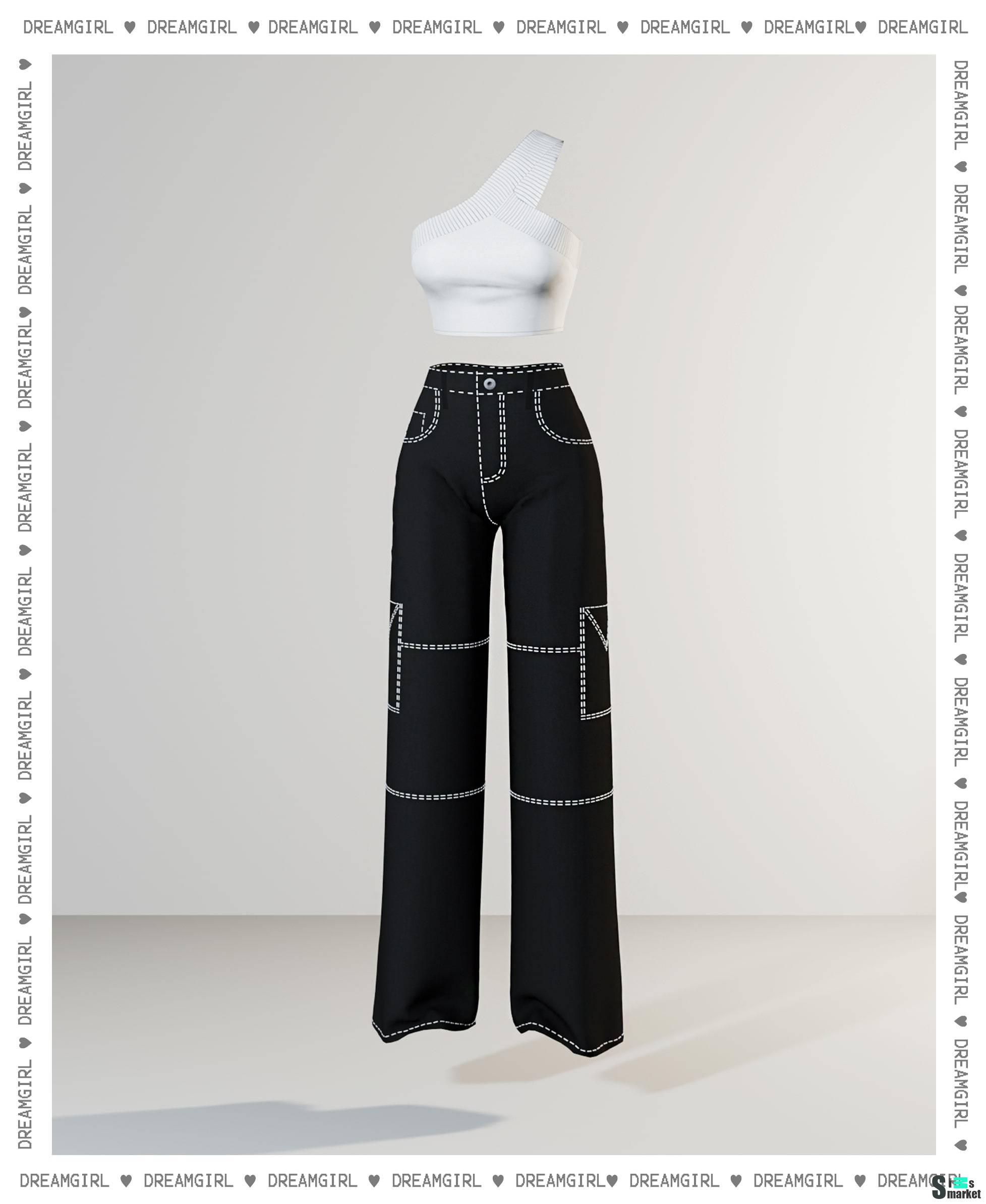 Топ и штаны. для Симс 4. Скачать мод