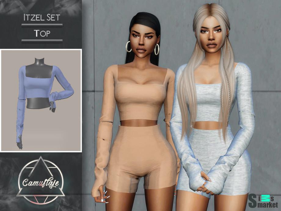 Топ Itzel by Camuflaje для Симс 4. Скачать мод