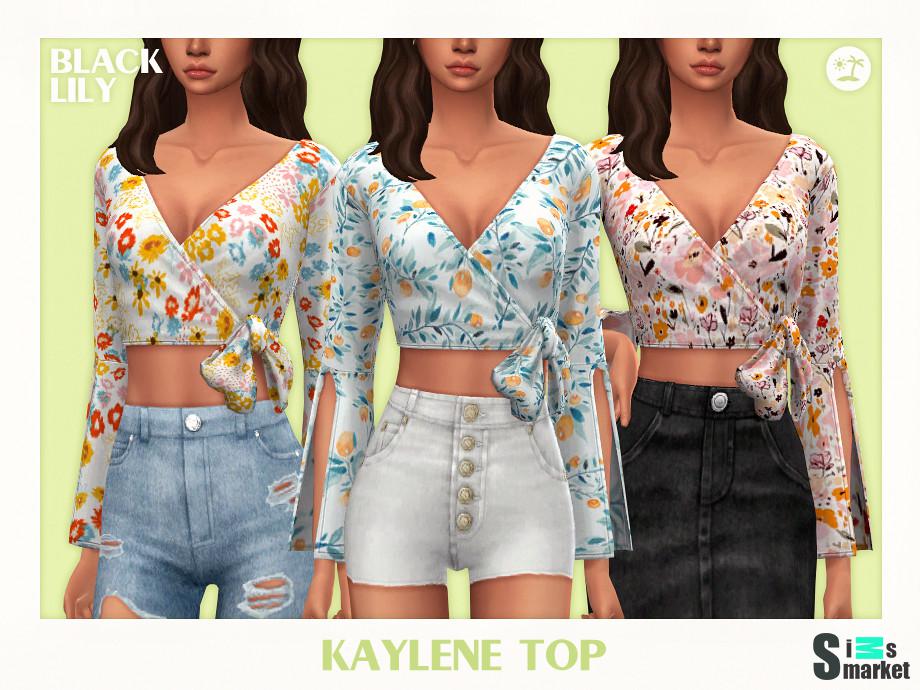 Топ Kaylene by Black Lily для Симс 4. Скачать мод