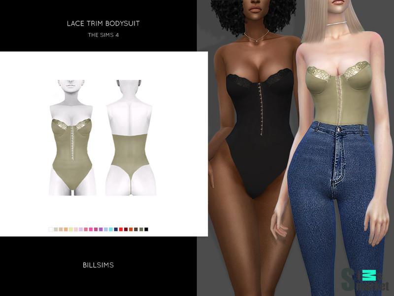 Топ Lace от Bill Sims для Симс 4. Скачать мод