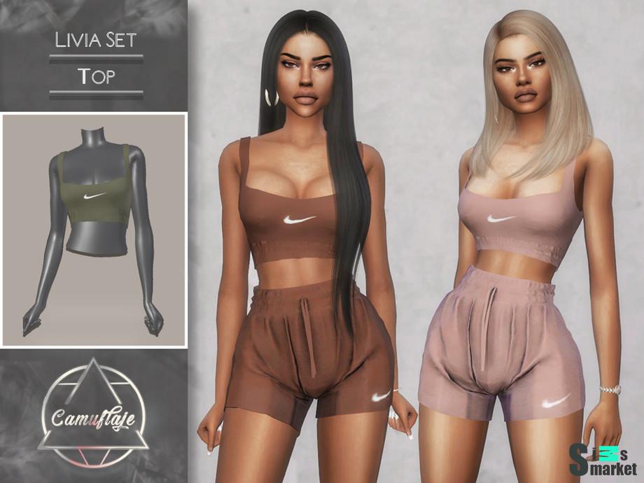 Топ Livia by Camuflaje для Симс 4. Скачать мод