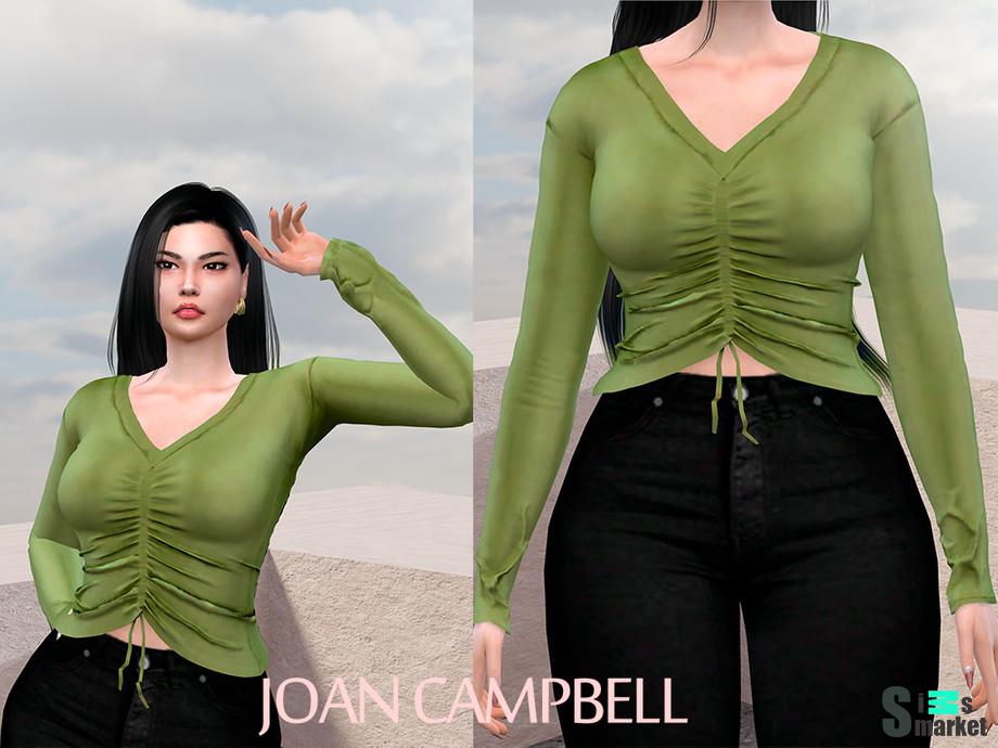 Топ Marian by Joan Campbell Beauty для Симс 4. Скачать мод