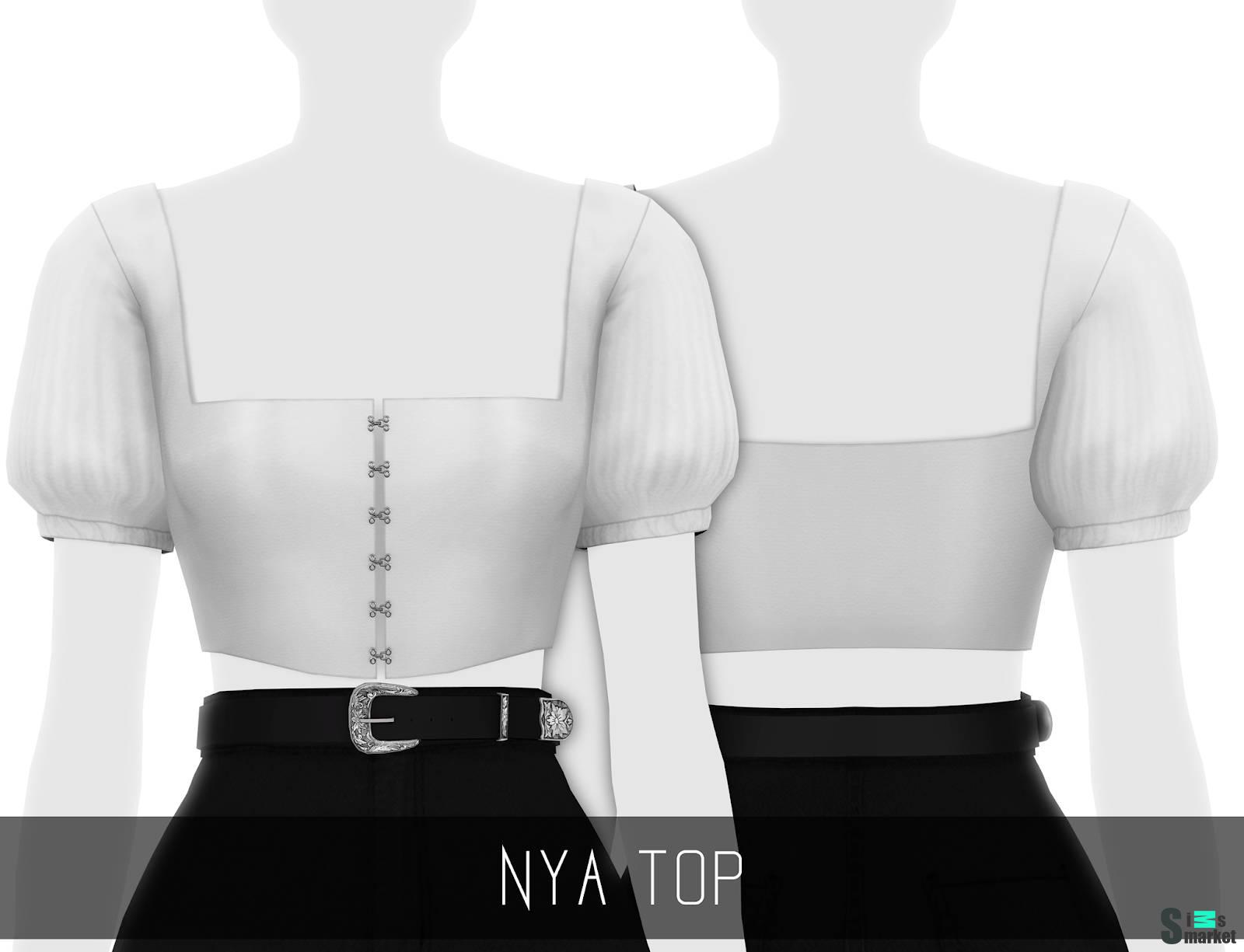 Топ "NYA TOP" от SIMPLICIATY  для Симс 4. Скачать мод