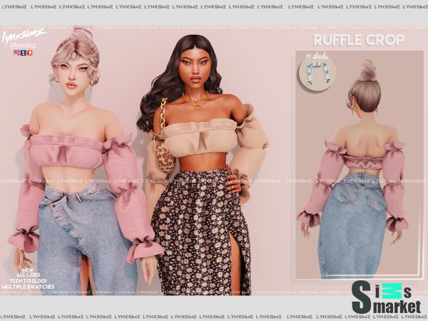 Топ ruffle by lynxsimz для Симс 4. Скачать мод