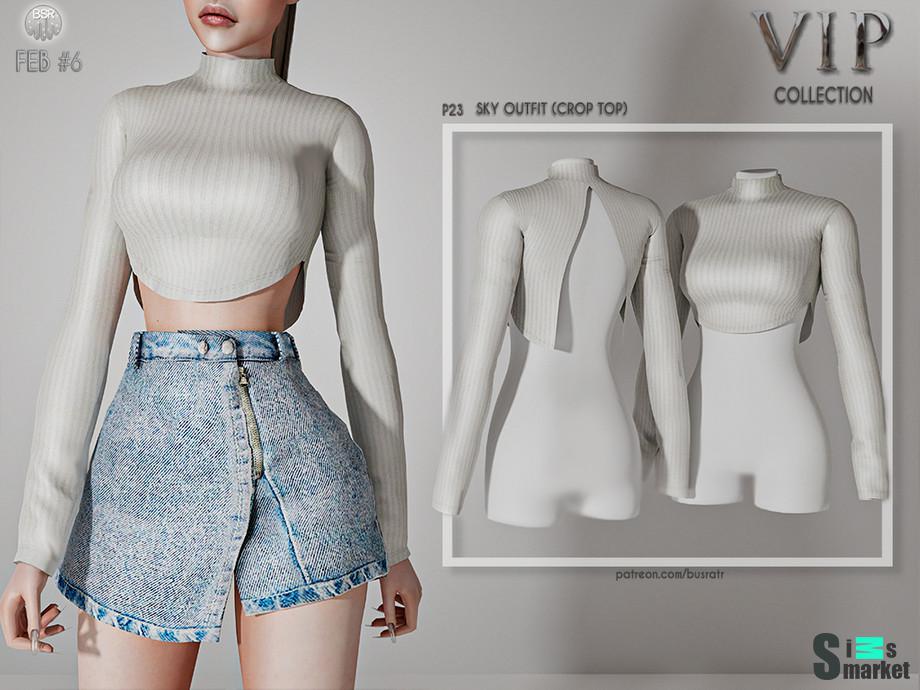 Топ Sky by busra-tr для Симс 4. Скачать мод