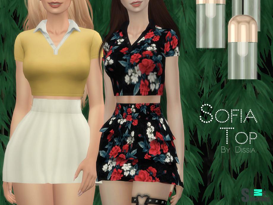 Топ Sofia by Dissia для Симс 4. Скачать мод