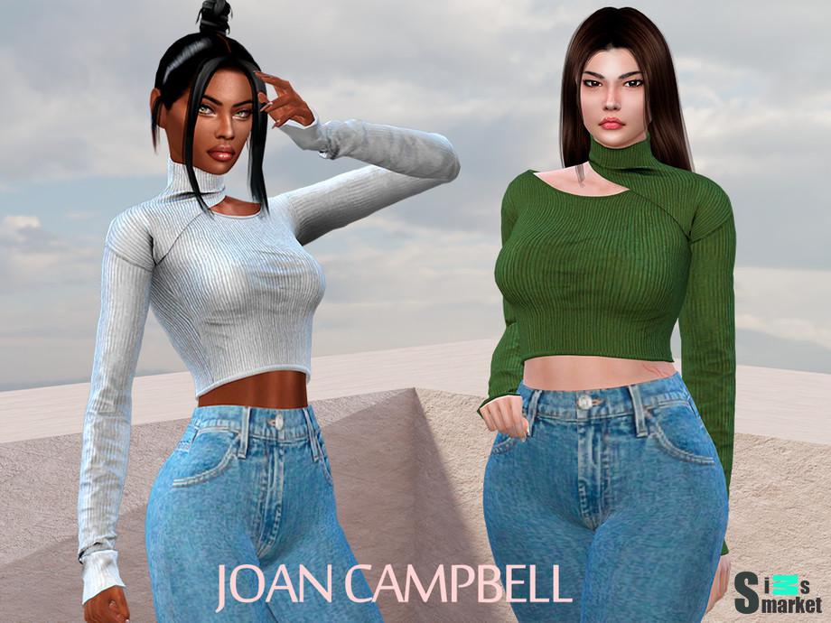 Топ Stone by Joan Campbell Beauty для Симс 4. Скачать мод