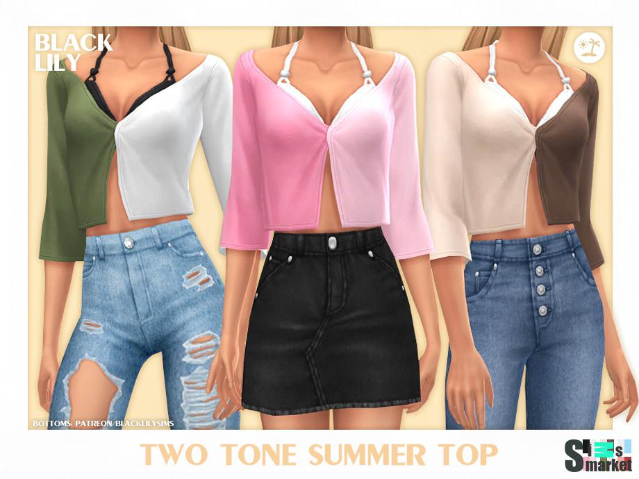Топ Summer 2 by Black Lily для Симс 4. Скачать мод