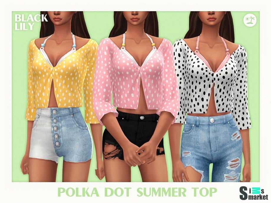 Топ Summer by Black Lily для Симс 4. Скачать мод
