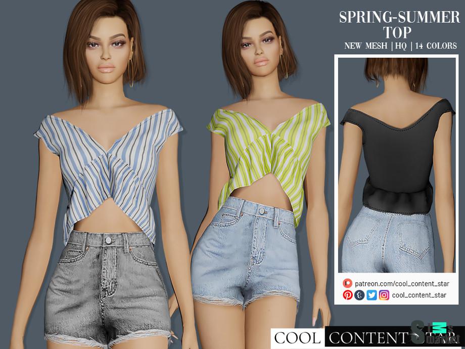 Топ Summer by sims2fanbg для Симс 4. Скачать мод