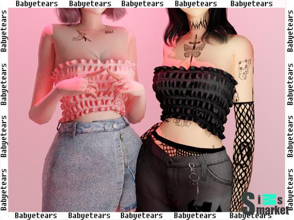 Топ tankitopfrunce by babyetears для Симс 4. Скачать мод