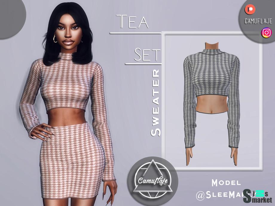 Топ Tea by Camuflaje для Симс 4. Скачать мод