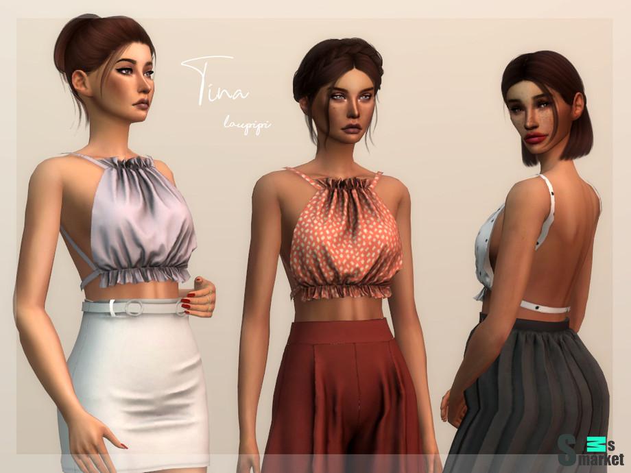 Топ Tina by laupipi  для Симс 4. Скачать мод