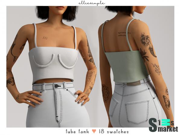 Топ tube by elliesimple для Симс 4. Скачать мод