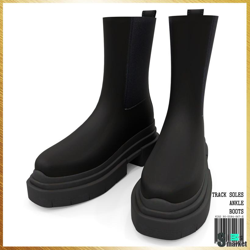 Track Soles Ankle Boots для Симс 4. Скачать мод