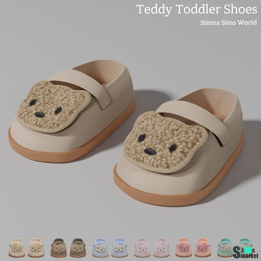 Туфельки для тоддлеров "Teddy Toddler Shoes" для Симс 4 для Симс 4. Скачать мод