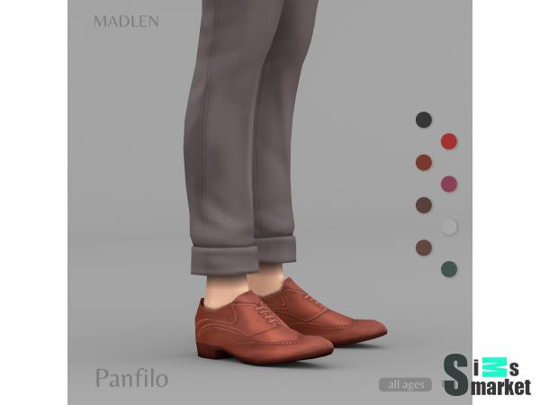 Туфли panfilo by madlen для Симс 4. Скачать мод