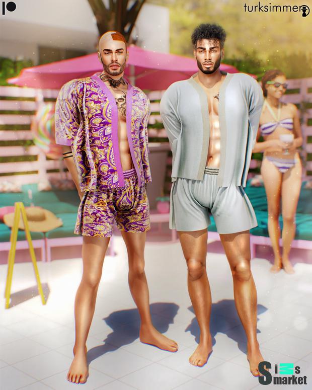 [turksimmer] Omar Drawstring Waist Shorts S266 - Patreon для Симс 4. Скачать мод