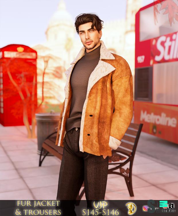 [turksimmer] Sweater & Fur Jacket S145 - VIP_Patreon для Симс 4. Скачать мод