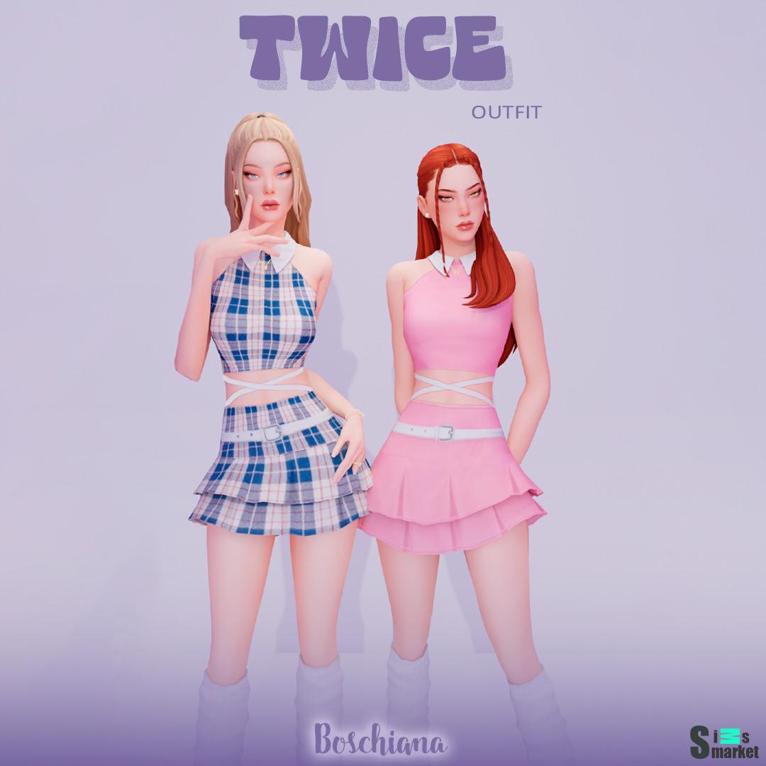 TWICE OUTFIT от boschiana для Симс 4. Скачать мод TWICE OUTFIT от boschiana для Симс 4. Скачать мод