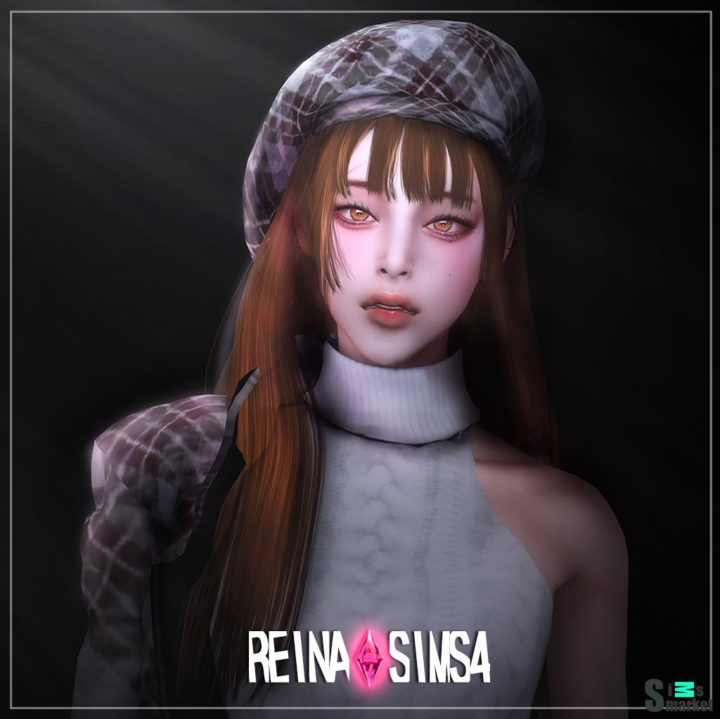 Vanilla latte hair by Reina sims 4 для Симс 4. Скачать мод