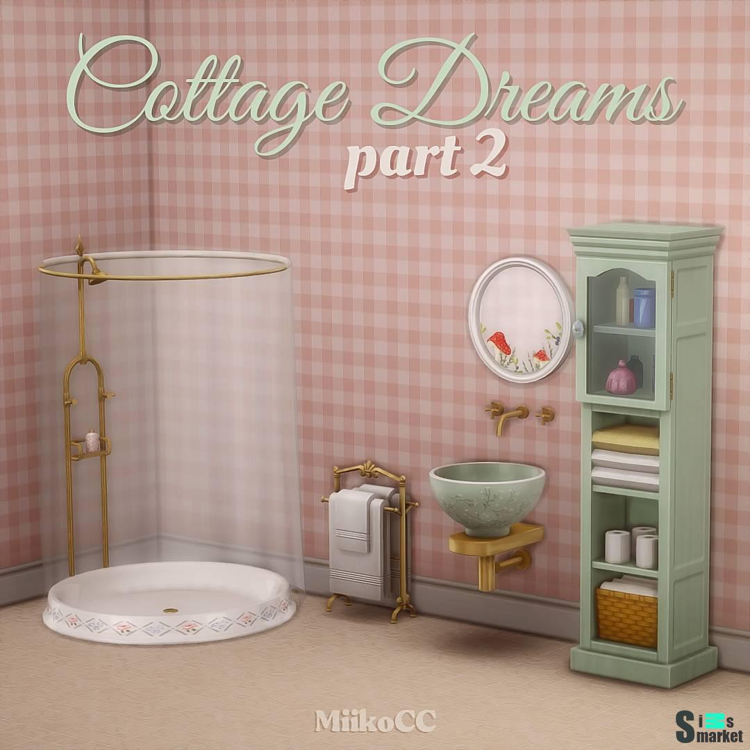 Ванная комната "Cottage Dreams object set (part 2)" для Симс 4 для Симс 4. Скачать мод