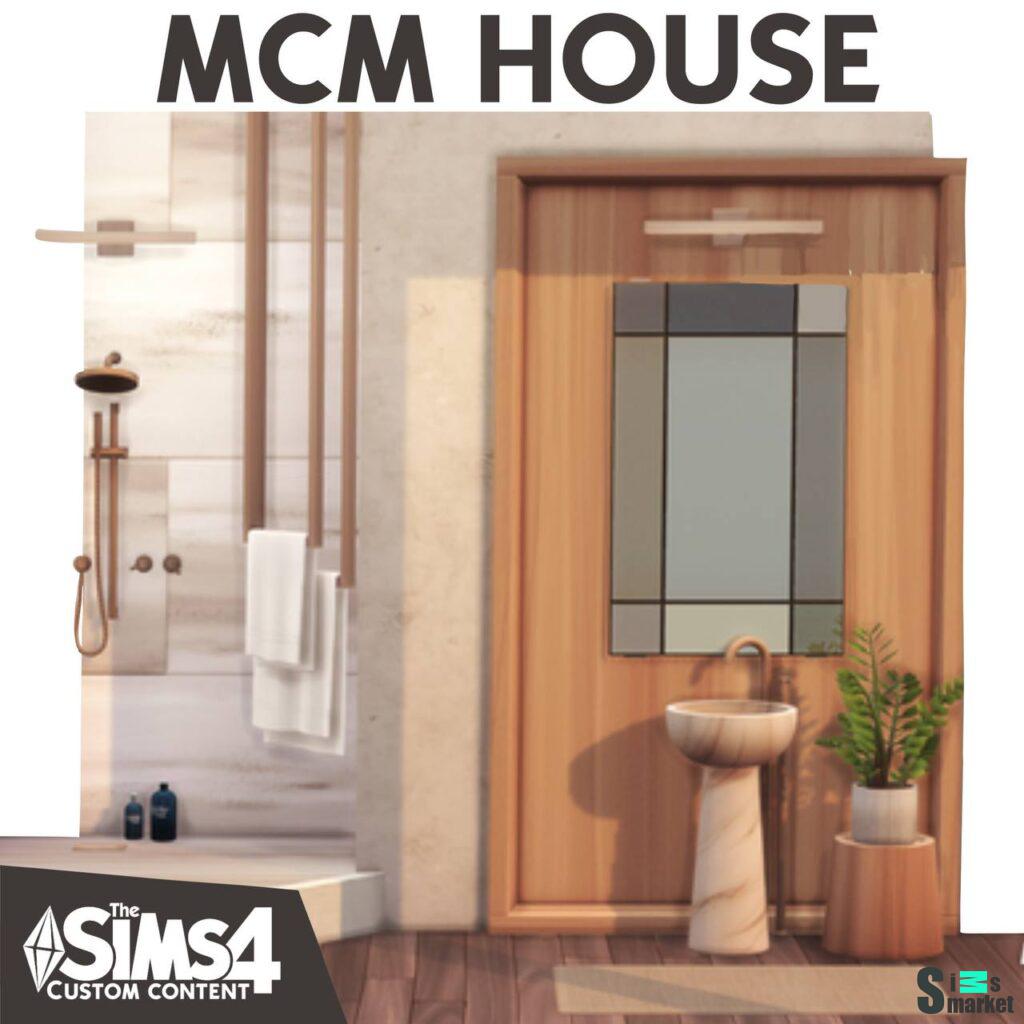 Ванная "MCM HOUSE BATHROOM" для Симс 4. Скачать мод