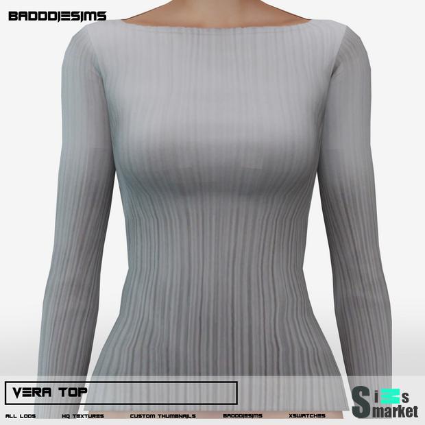 VERA TOP by BADDDIESIMS для Симс 4. Скачать мод