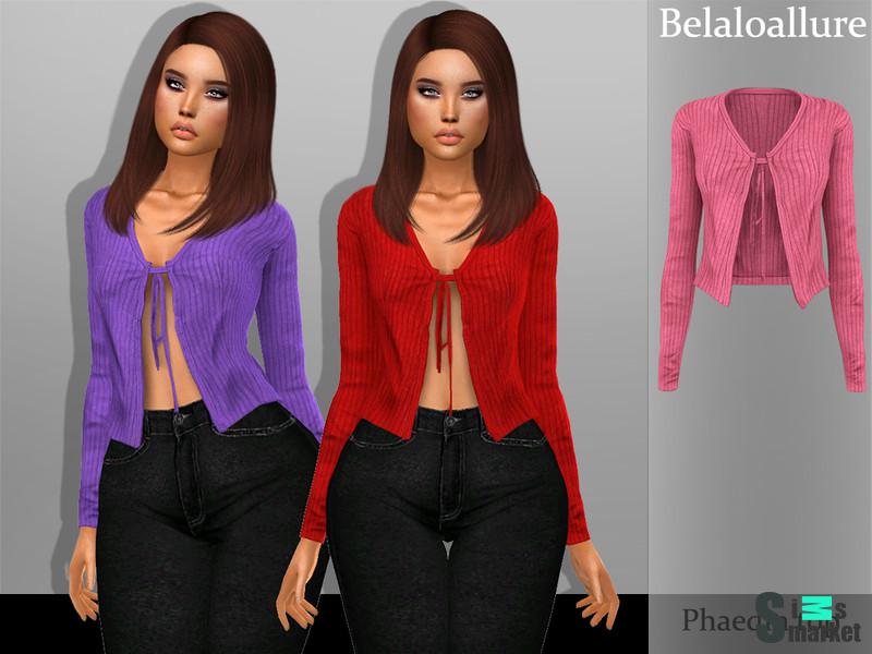Верх Phaedra от belloallure  для Симс 4. Скачать мод