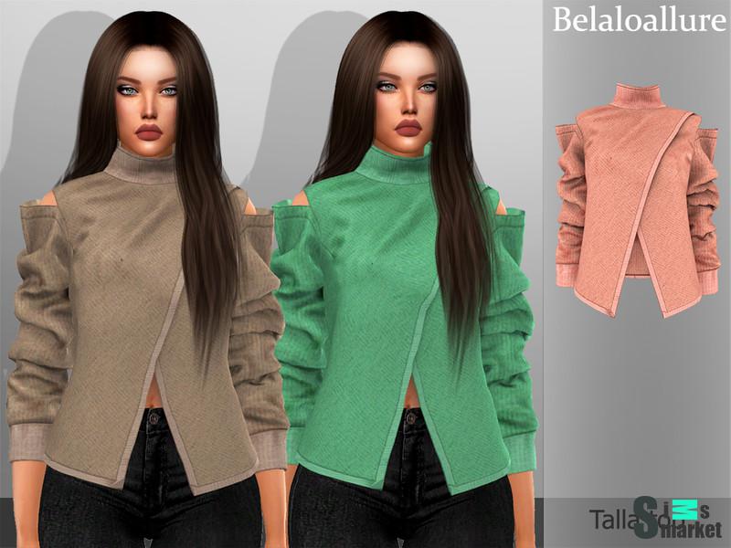 Верх Talla от Belloallure для Симс 4. Скачать мод