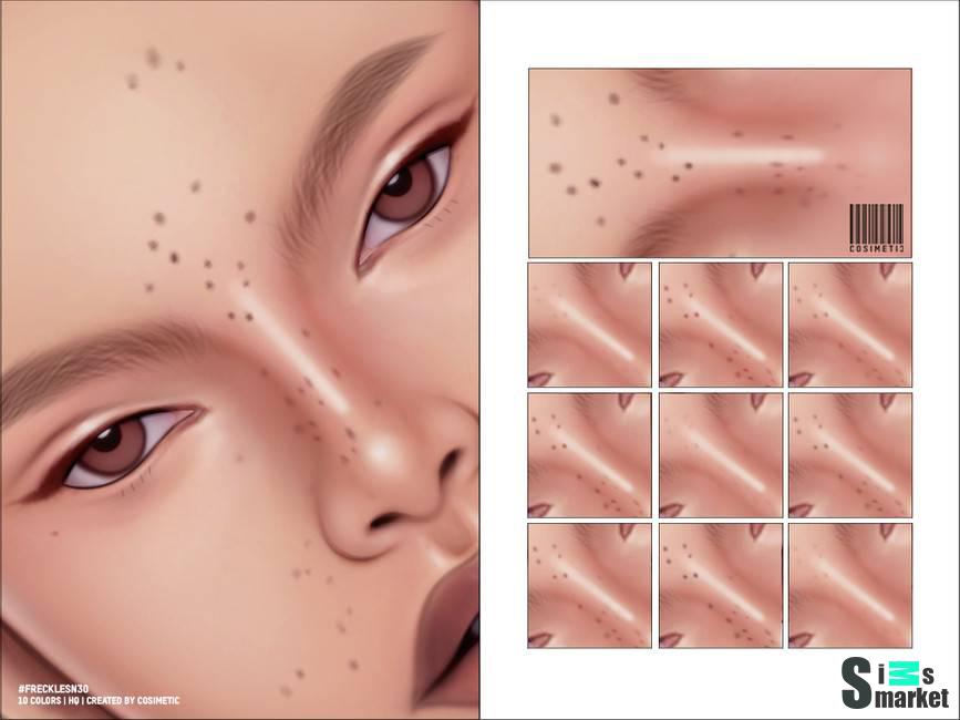 Веснушки "HQ Freckles" для Симс 4 для Симс 4. Скачать мод