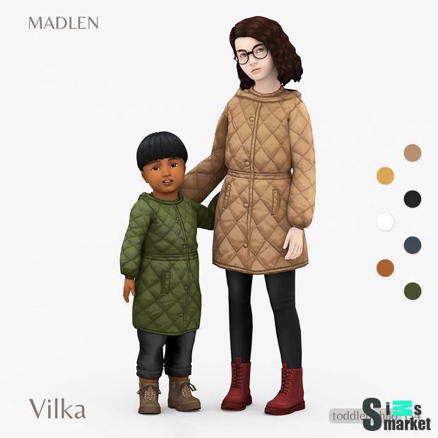 Vilka Coat by Madlen для Симс 4. Скачать мод