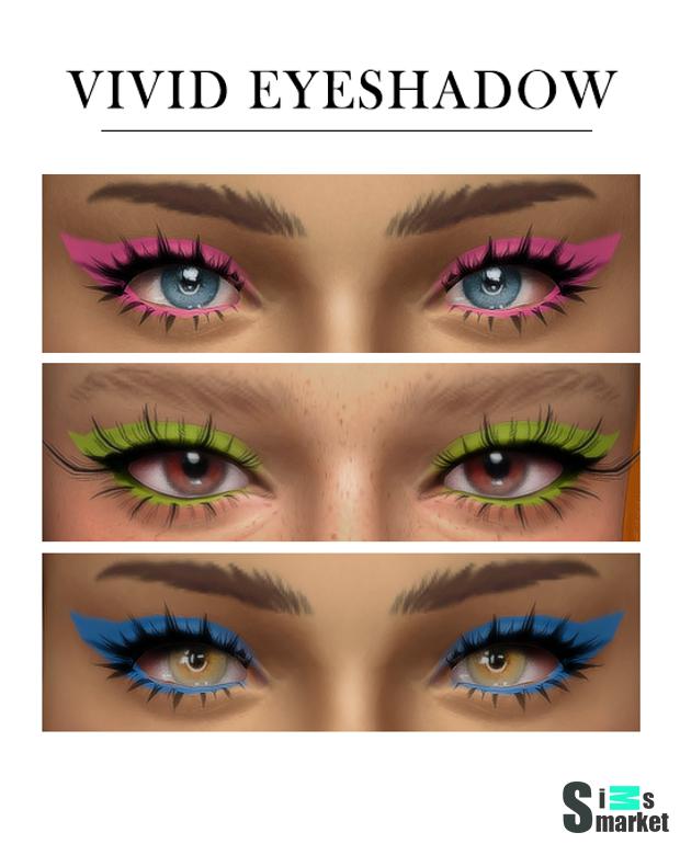 VIVID EYESHADOW для Симс 4. Скачать мод