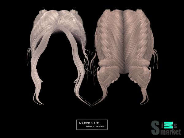 волосы мэйв - the sims 4 для Симс 4. Скачать мод