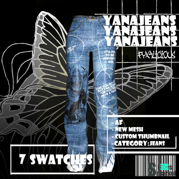 yana jeans для Симс 4. Скачать мод