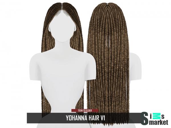 yohanna hair v1 для Симс 4. Скачать мод