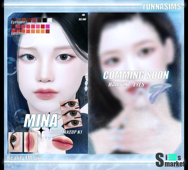 [YUNNASIMS] Idol Makeup N1 для Симс 4. Скачать мод