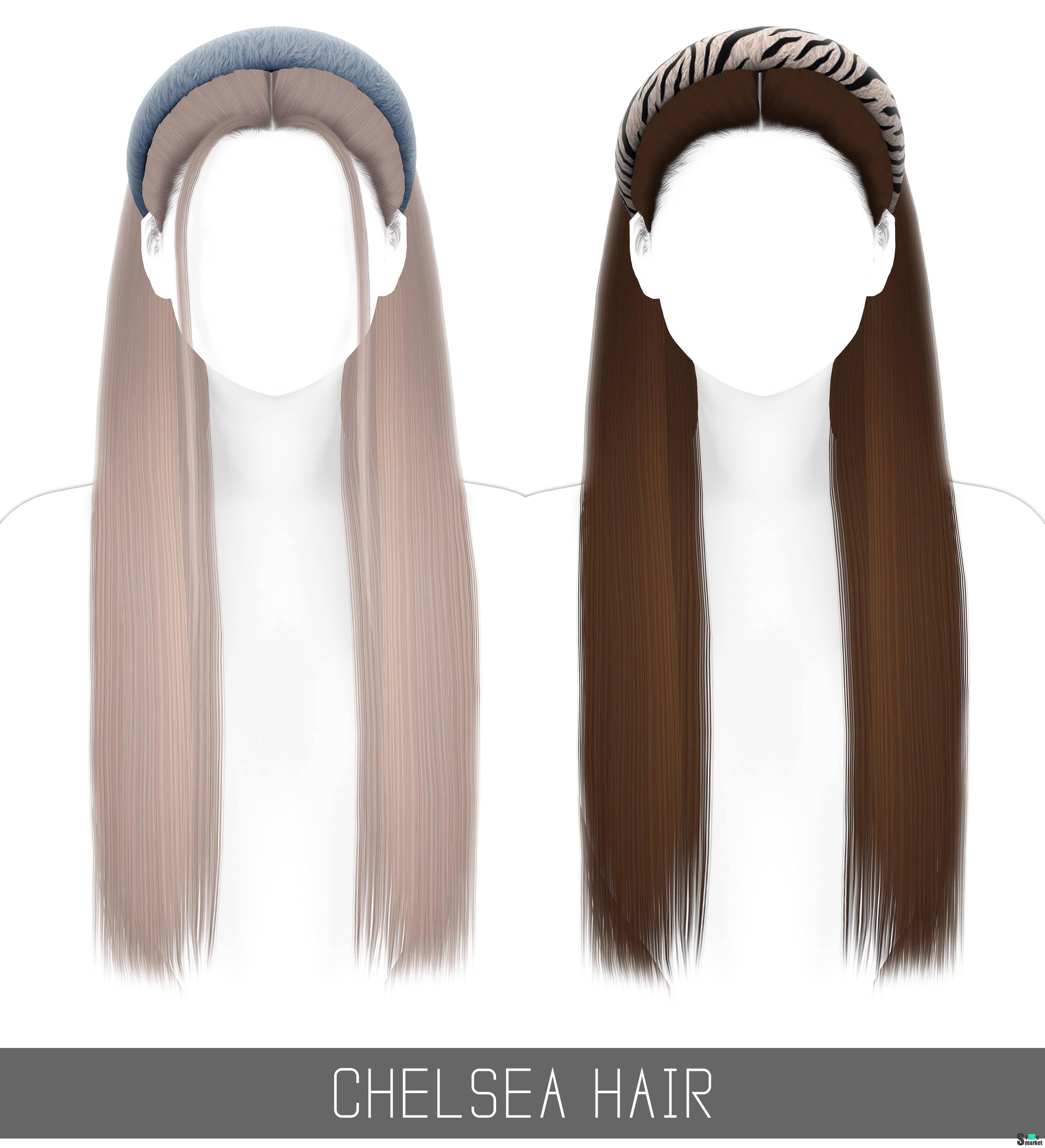 Женская прическа "CHELSEA HAIR" для Симс 4 для Симс 4. Скачать мод