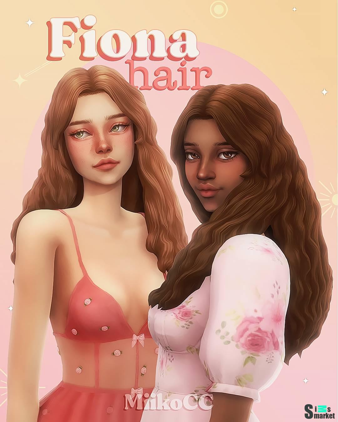 Женская прическа "Fiona hair" для Симс 4 для Симс 4. Скачать мод Женская прическа "Fiona hair" для Симс 4 для Симс 4. Скачать мод