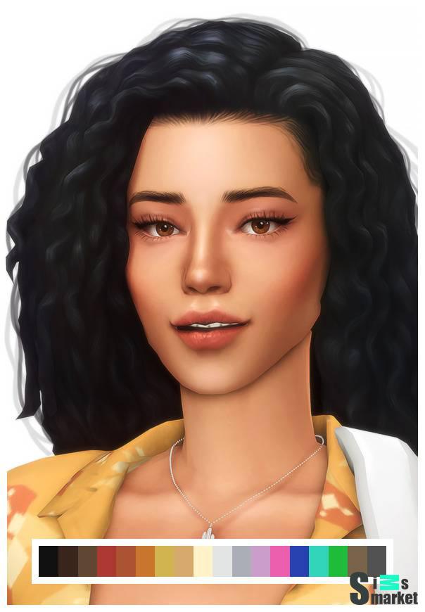 Женская прическа "gabby hair" для Симс 4 для Симс 4. Скачать мод
