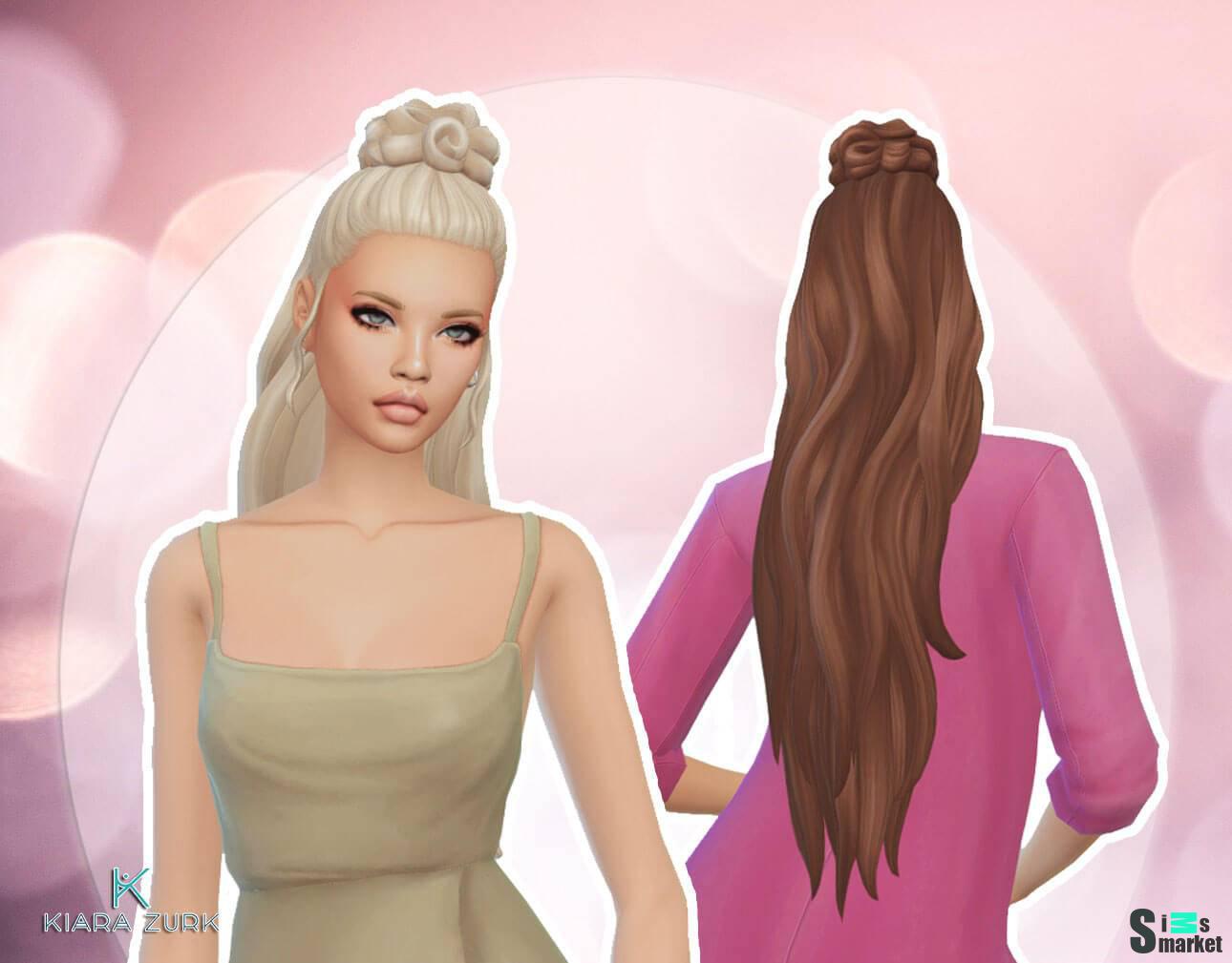 Женская прическа "Kristina Hairstyle" для Симс 4 для Симс 4. Скачать мод
