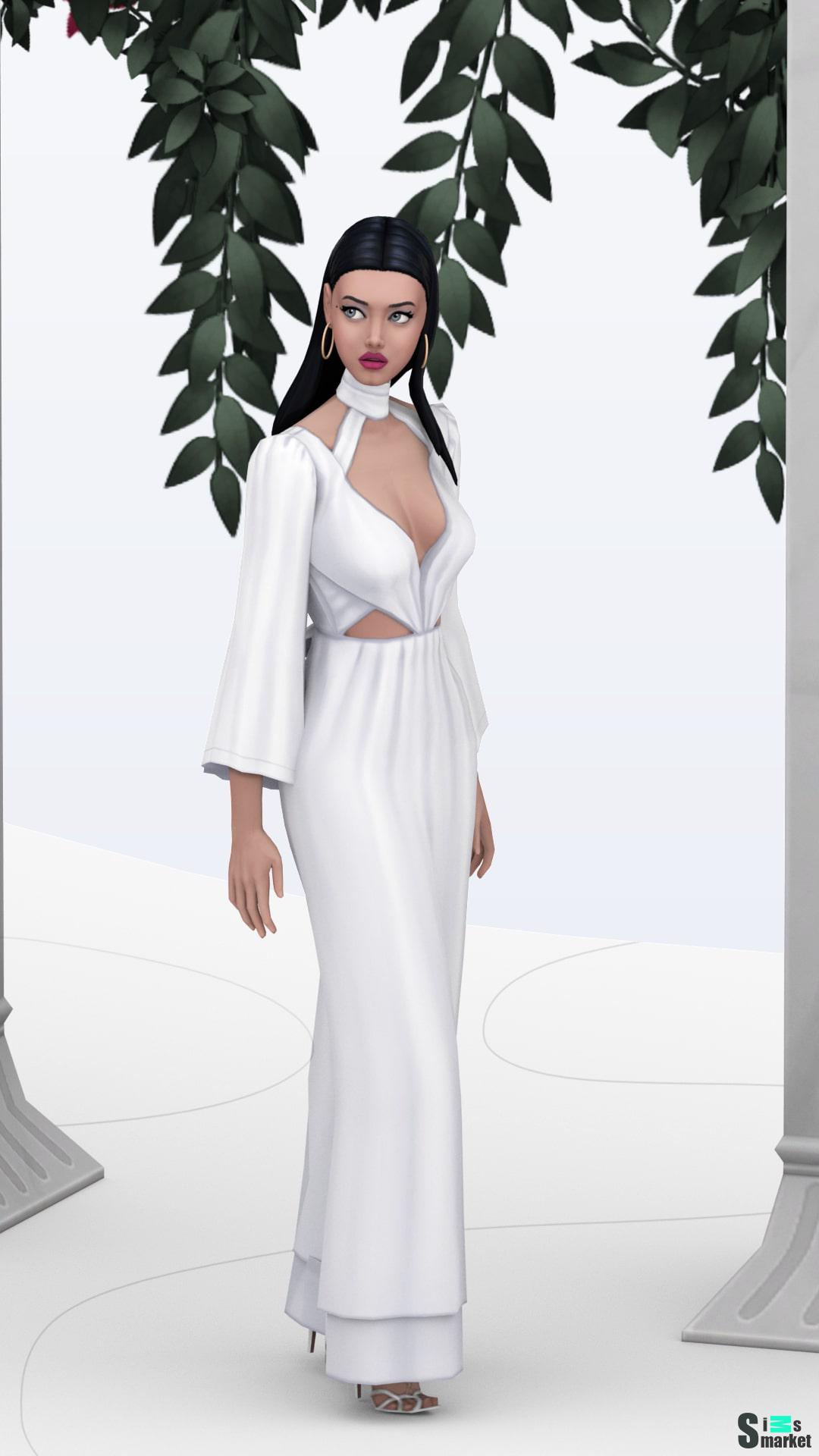 Женская прическа "ROSA" для Симс 4 для Симс 4. Скачать мод