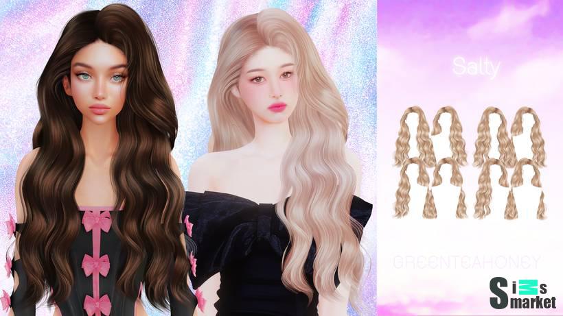Женская прическа "Salty Hairstyle" для Симс 4 для Симс 4. Скачать мод Женская прическа "Salty Hairstyle" для Симс 4 для Симс 4. Скачать мод