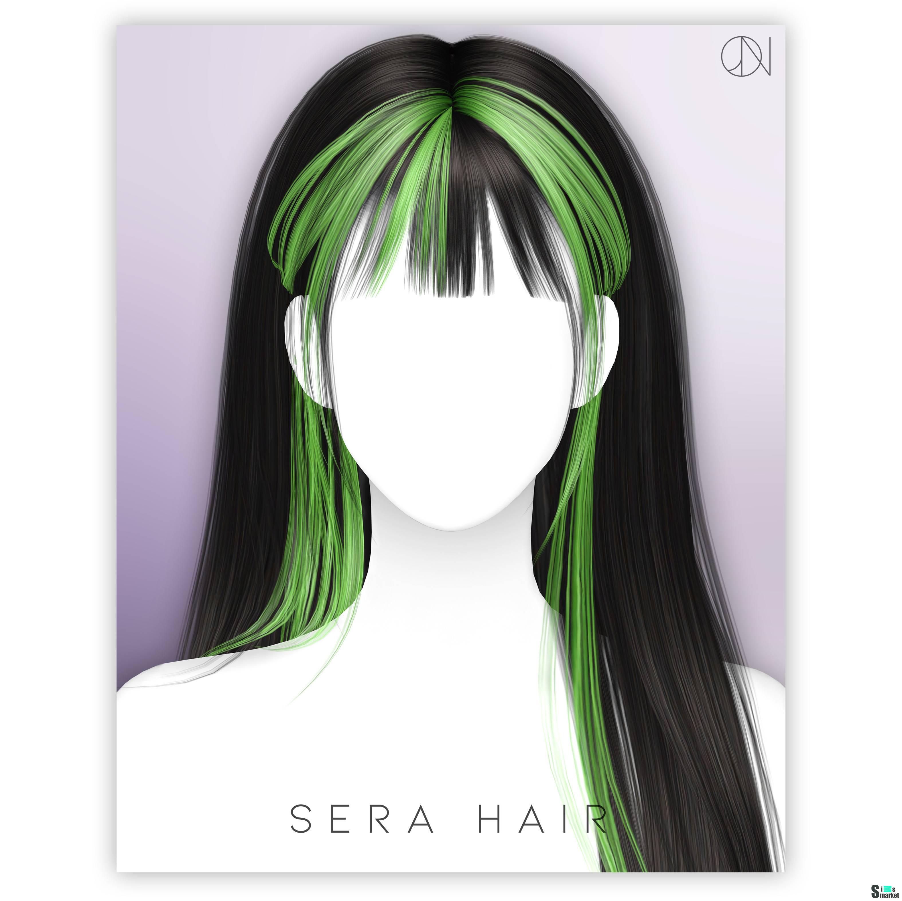 Женская прическа "SERA HAIR" для Симс 4 для Симс 4. Скачать мод