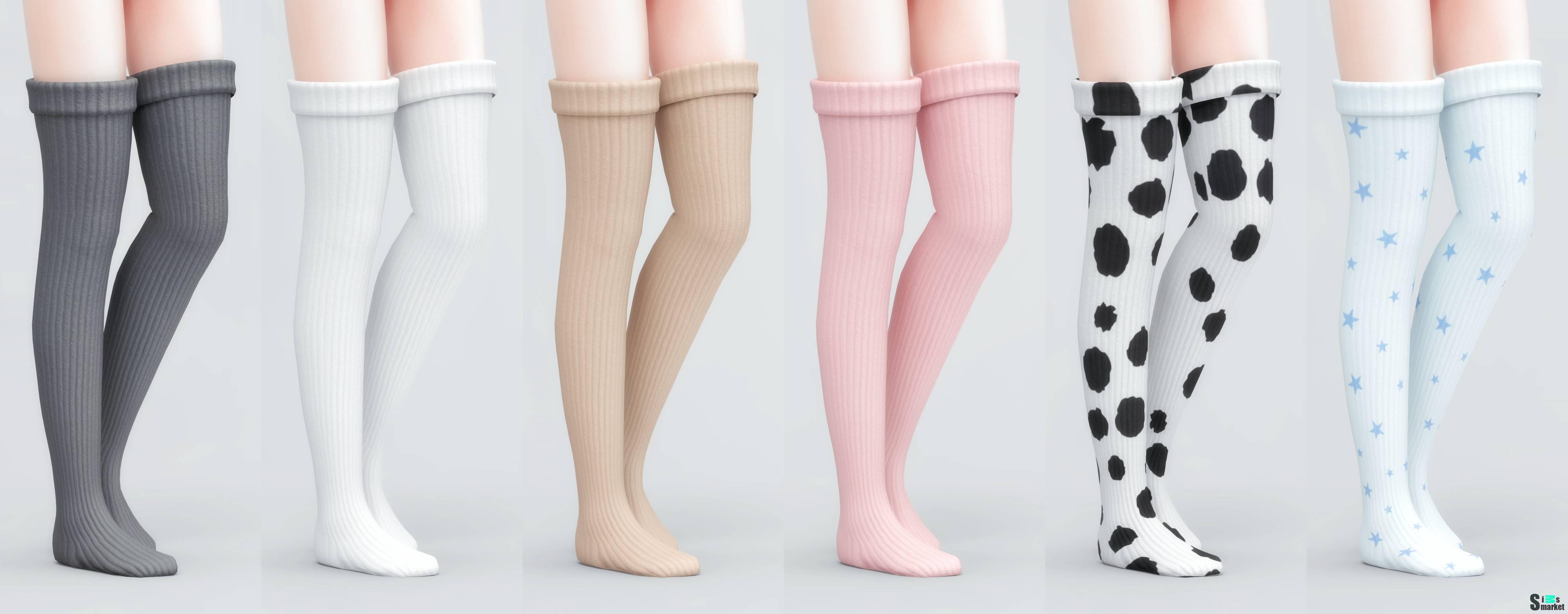 Женские чулки "Wool Stockings(shoes)" для Симс 4 для Симс 4. Скачать мод